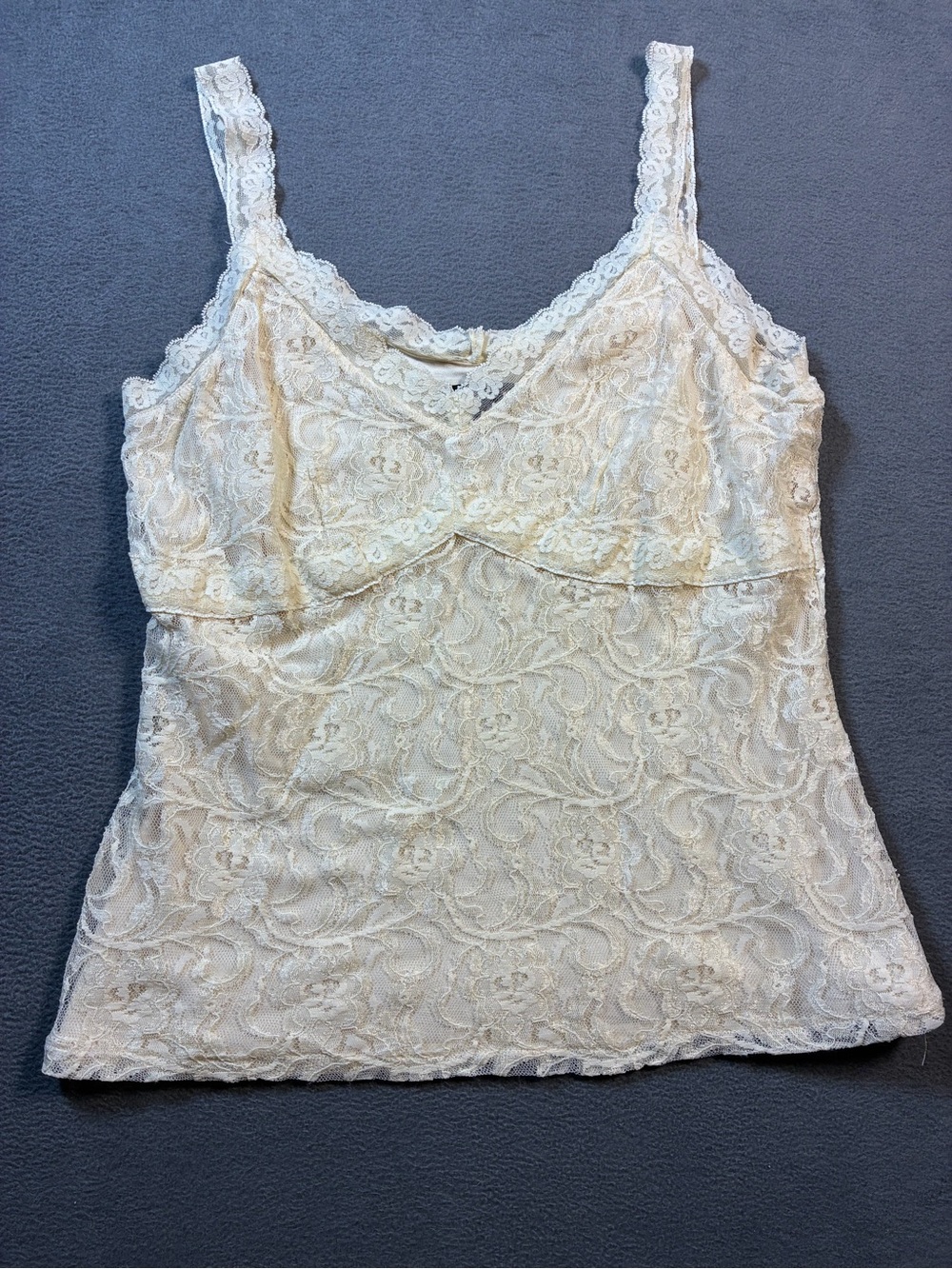 Valerie Stevens Lace Camisole in Cream